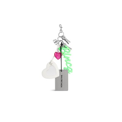 BALENCIAGA WOMEN'S AKI CHARMKEYCHAIN IN MULTICOLORED 7934742AA8Q8486 BALENCIAGA WOMEN'S AKI CHARMKEYCHAIN IN MULTICOLORED 7934742AA8Q8486